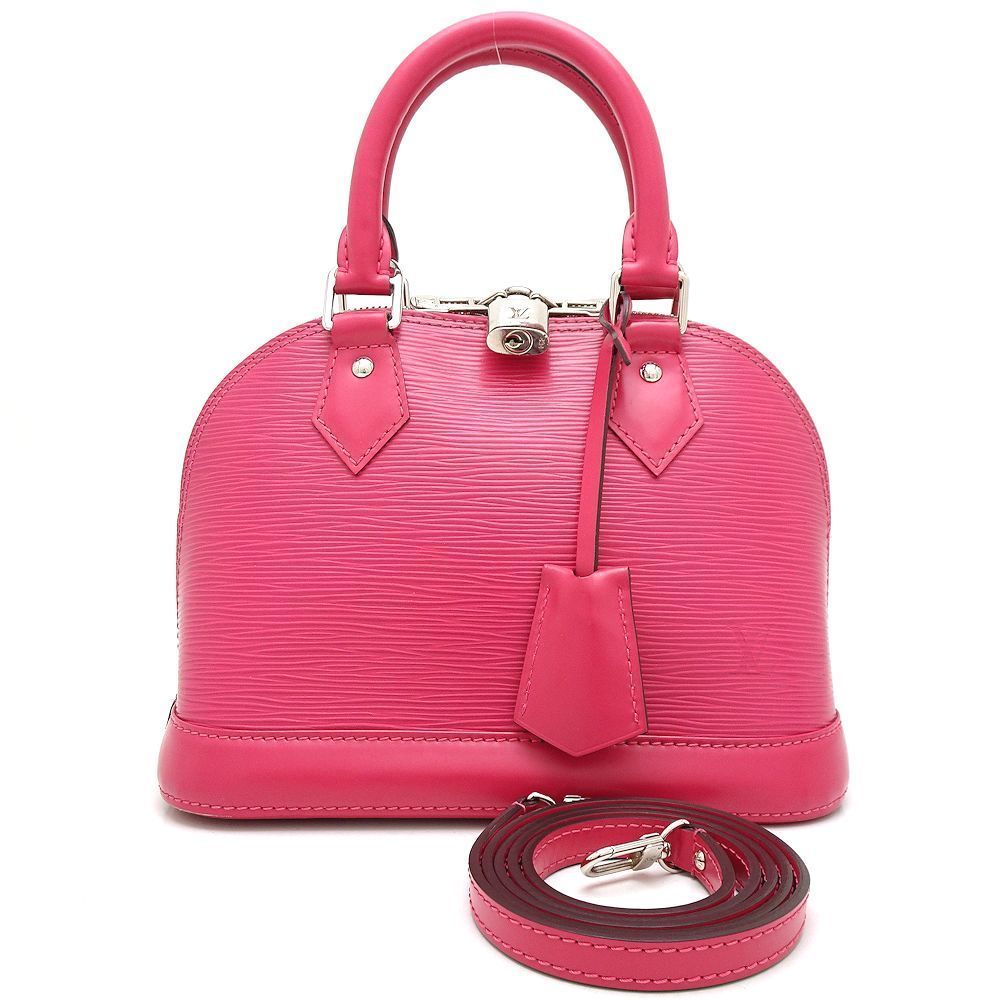 Louis Vuitton Epi Alma BB 2Way Bag Hot Pink